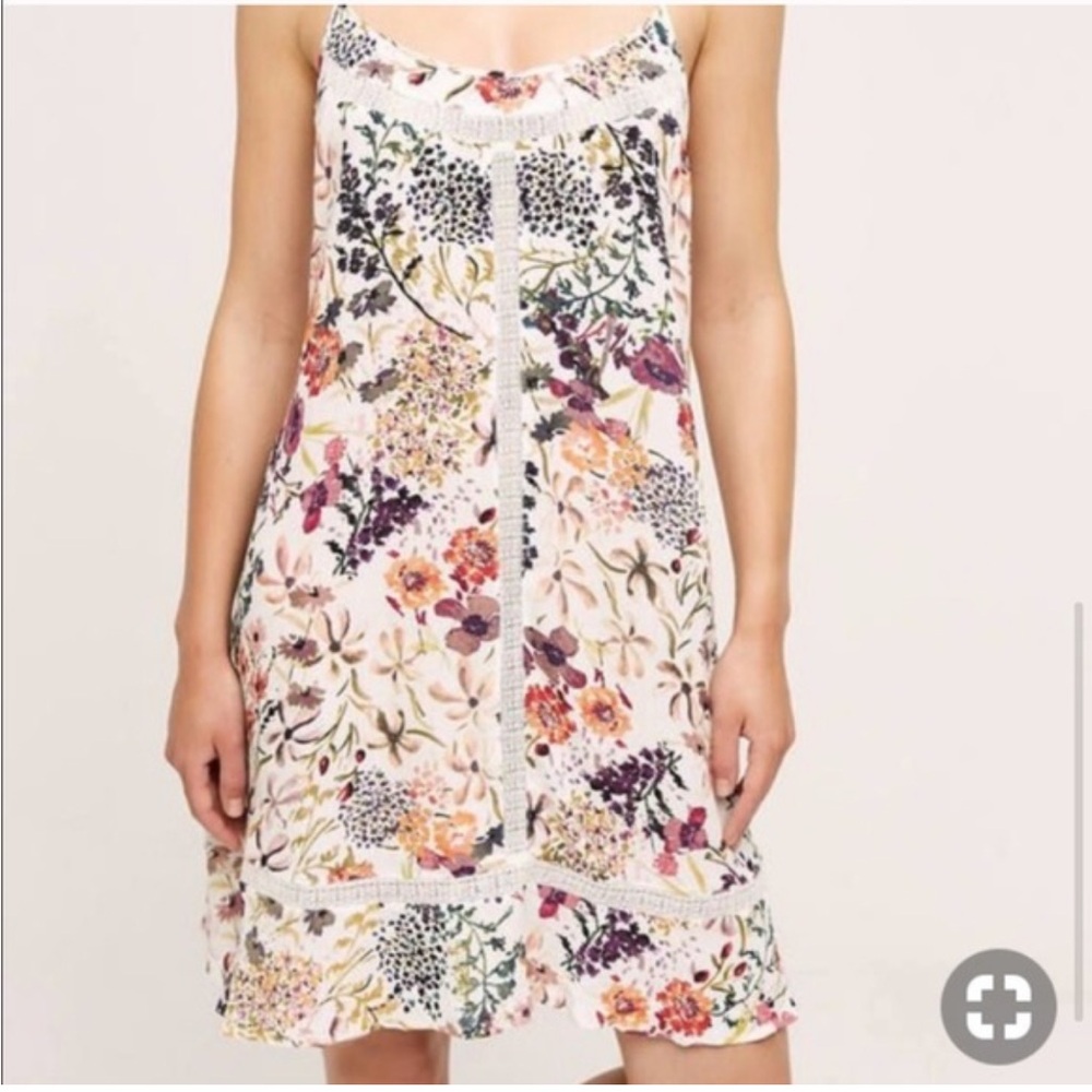 Anthropologie Eloise Floral Dress Boho Romantic Size XL
